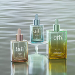 Newest Classic 50ml Square Essential Oil Toner Serum Essence Dropper Bottle Square Glass Bottle