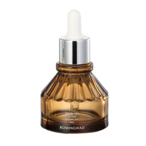 White Plastic Head Essential Oil Dropper Bottle 30ml Empty Refillable Clear Sample Storage Containers Vial Tapered Glass Bottle