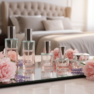 Factory Wholesale Custom Color Eco-friendly Recyclable Electroplated Glass Cosmetic Lotion & Cream Bottles/Jars with Screw Cap