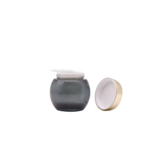 Spherical Large Size Eye Cream Glass Jar Customized Packaging 30G 50G Skin Care