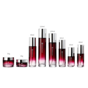 Wholesale 30g50g 100ml 120ml Luxury Cosmetic Glass Bottle Sets Screw Cap for Skincare Face Cream Lotion Eco-friendly Recyclable