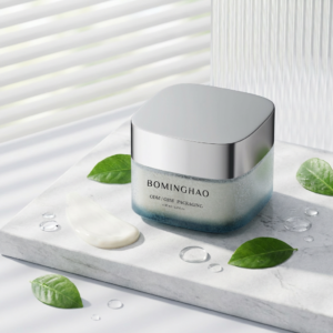 Luxury BMH Brand Custom Logo Silk Screen Printed Cosmetic Glass Jar 5g-200g Frosted Cream Jar Lid BMH-JAR Model for Skin Care
