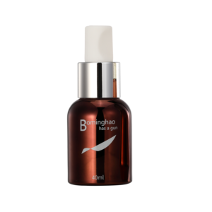 High Quality 40ml Frosted Glass Dropper Bottle for Essential Oils Pump Screen Printing Cosmetic Cylinder Amber Skin Care Serums