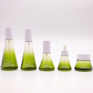 Hot Sale Dropper Bottles Cone Glass Crystal Luxury 30ml Essential Oil Cosmetic Screen Printing Bottles for Skin Care Products