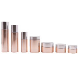 Custom Color Eco-Friendly Recyclable Glass Pump Bottles Screw Cap for Face Cream Serum Toner-Multi-Purpose Cosmetic Packaging