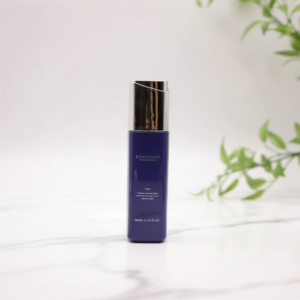 Silver Bottle Cap Blue Glass Bottle Cosmetic Packaging Bottle Storage Skincare Product Glass Packaging