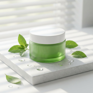 50ml/100ml/200ml Cosmetic Matte Purple Green Glass Cosmetic Cream Jar With Silver Gold Lid Round Glass Jar for Skin Care Cream