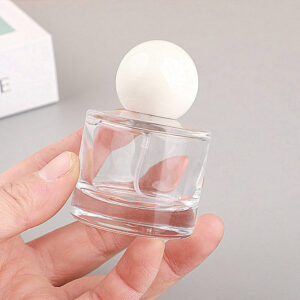 30ML Round Perfume Bottle Spray Portable Travel Exquisite Perfume Bottle Empty Sample Dispenser Bottle With Round Ball Lids