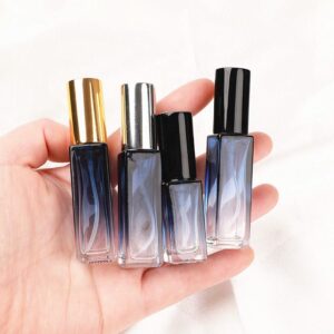 5ml 10ml Portable Travel Empty Bottle Perfume Split Bottle Glass Spray Noble Sapphire Blue Spray Gradient Blue Bottle