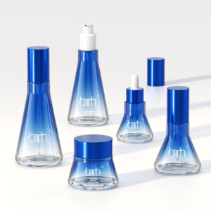 60g Cream Jar 50ml Dropper Bottle 30ml Pump Head Flat Shape Cosmetic Glass Bottle Perfume Bottling Inner Liner Cream Bottles