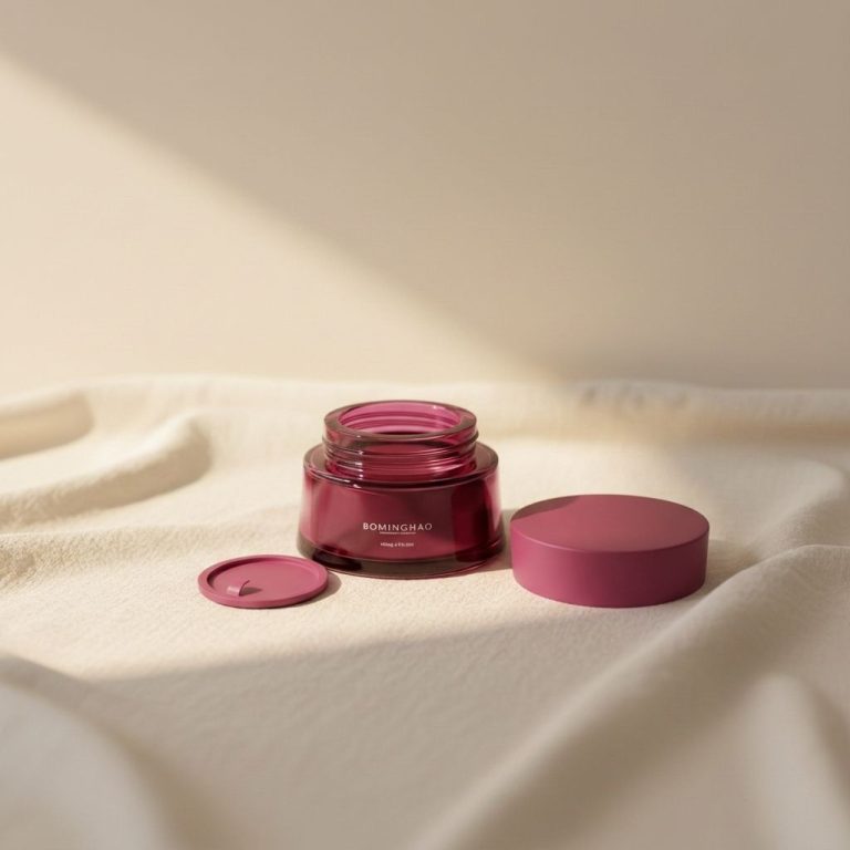 Personal Label Colored Skincare 50 100 Ml 50g 100g Cosmetic Glass Jar